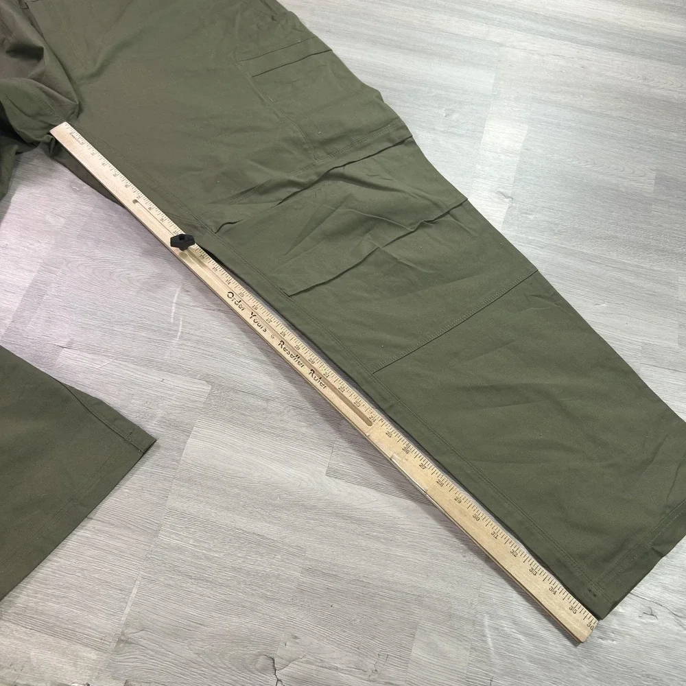 NEW Vertx Cargo Pants Mens 52x36 Green Stretch Relaxed Fit Workwear Outdoor